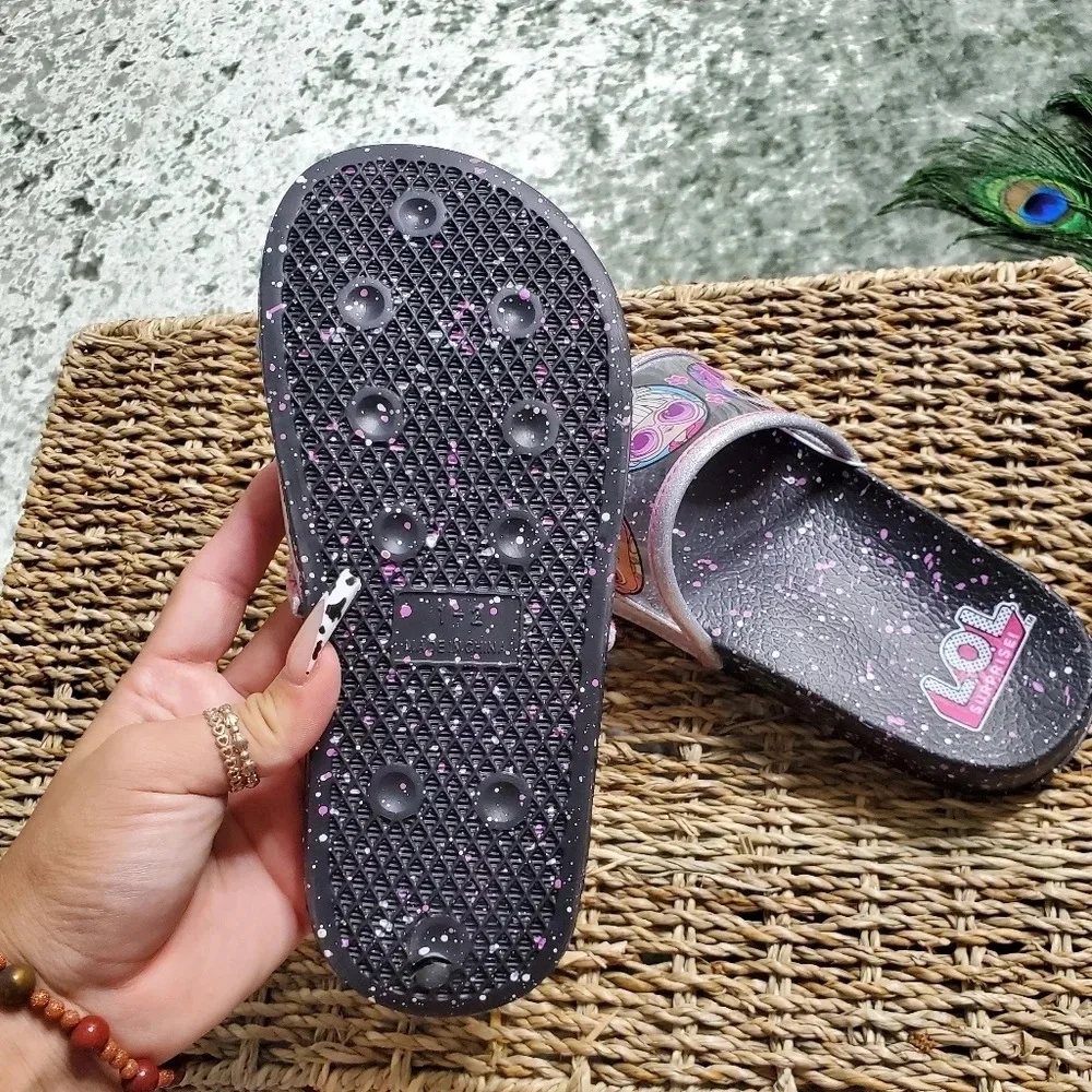 L.O.L‎ Toddler Black Slides